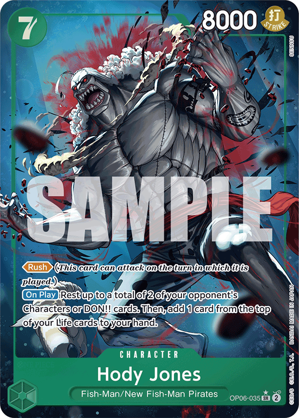 Hody Jones (Alternate Art) OP06-035 - Premium Booster PRB01 kart görseli