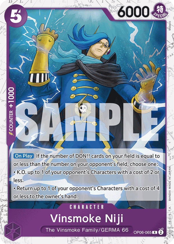 Vinsmoke Niji (OP06-065) (Jolly Roger Foil) OP06-065 - Premium Booster PRB01 kart görseli