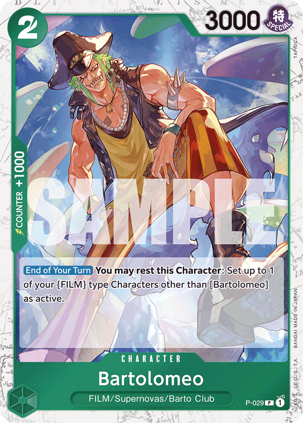 Bartolomeo (P-029) (Jolly Roger Foil) P-029 - Premium Booster PRB01 kart görseli