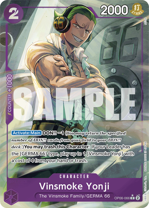 Vinsmoke Yonji (OP06-066) (Full Art) OP06-066 - Premium Booster PRB01 kart görseli