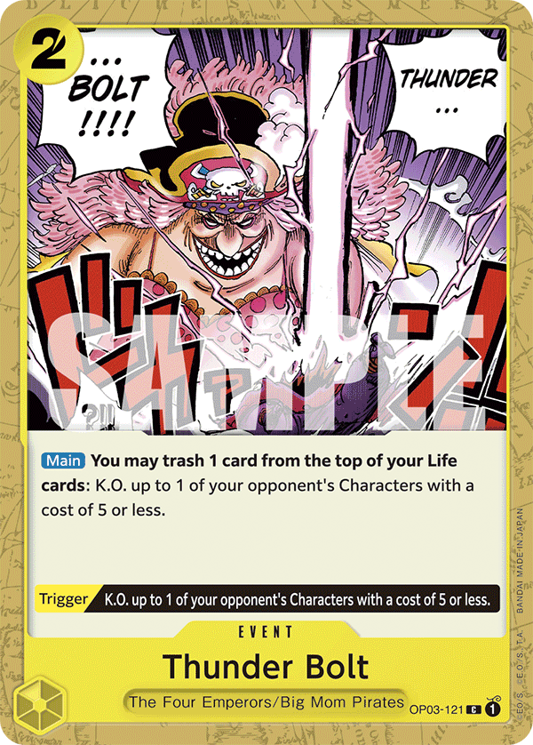 Thunder Bolt (Jolly Roger Foil) OP03-121 - Premium Booster PRB01 kart görseli