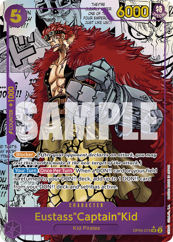 Eustass"Captain"Kid (OP05-074) (Manga) OP05-074 - Premium Booster PRB01 kart görseli
