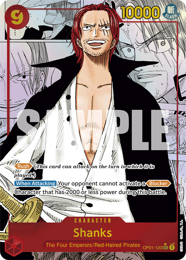 Shanks (Manga) OP01-120 - Premium Booster PRB01 kart görseli