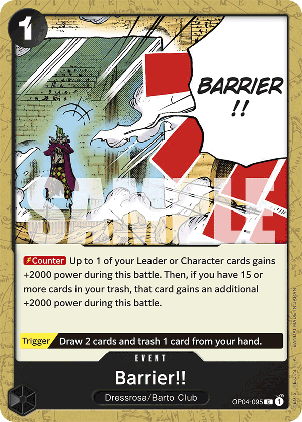Barrier!! OP04-095 - Premium Booster PRB01 kart görseli