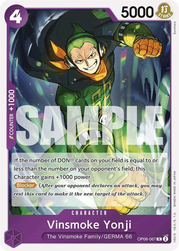 Vinsmoke Yonji OP06-067 - Premium Booster PRB01 kart görseli