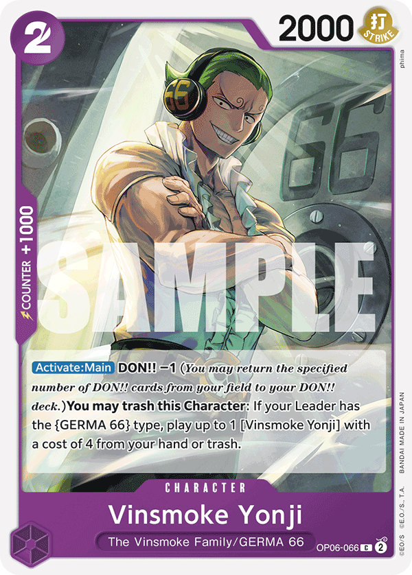 Vinsmoke Yonji OP06-066 - Premium Booster PRB01 kart görseli