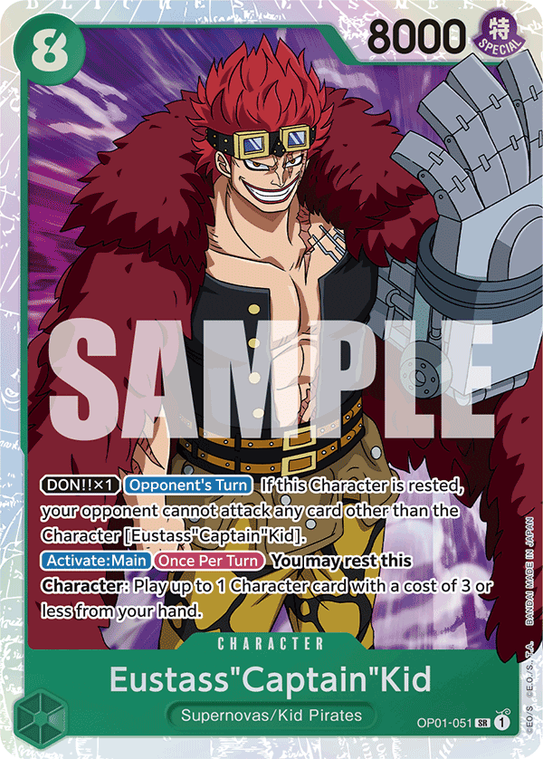 Eustass"Captain"Kid OP01-051 - Premium Booster PRB01 kart görseli