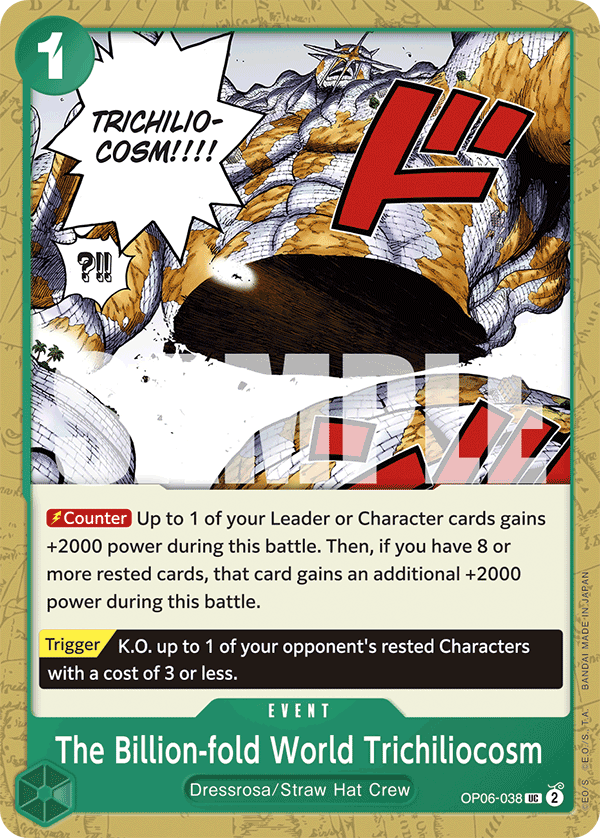 The Billion-fold World Trichiliocosm OP06-038 - Premium Booster PRB01 kart görseli
