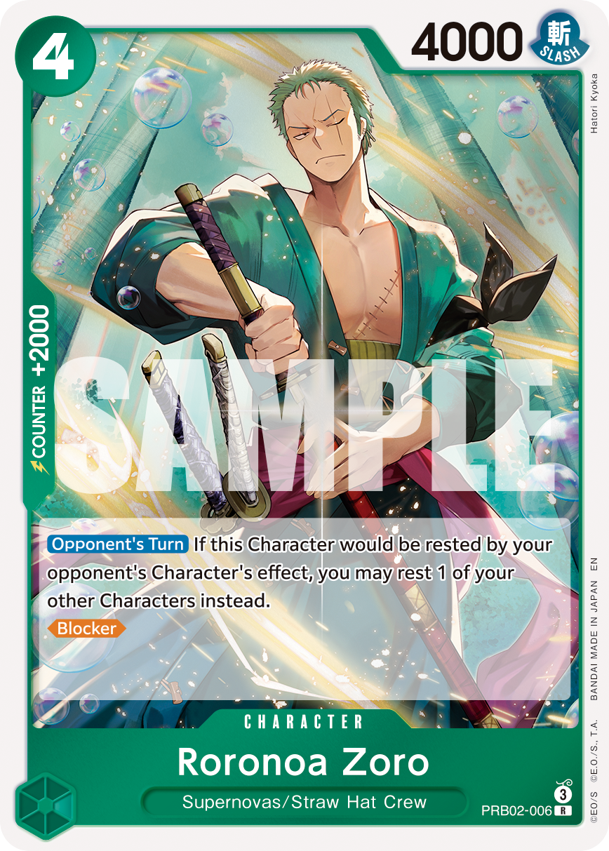 Roronoa Zoro - PRB02-006 PRB02-006 - Premium Booster Vol 2 PRB02 kart görseli