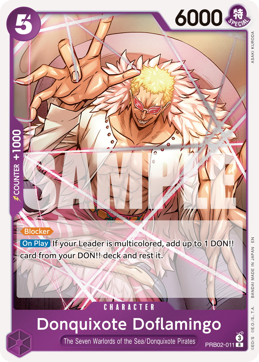 Donquixote Doflamingo PRB02-011 - Premium Booster Vol 2 PRB02 kart görseli