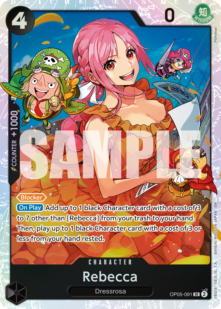 Rebecca (Reprint) OP05-091 - Premium Booster Vol 2 PRB02 kart görseli