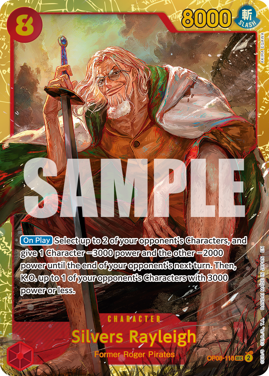 Silvers Rayleigh - OP08-118 (Reprint) OP08-118 - Premium Booster Vol 2 PRB02 kart görseli