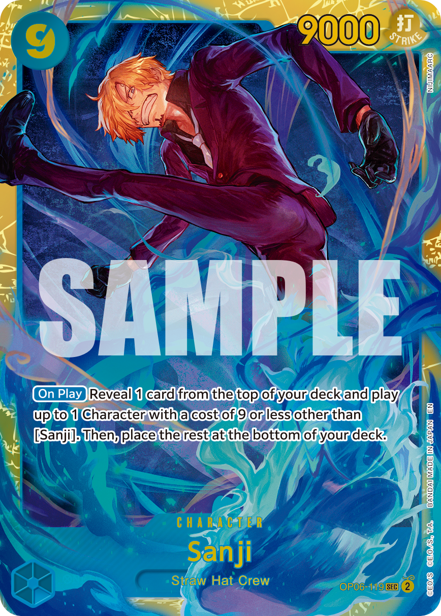 Sanji - OP06-119 (Reprint) OP06-119 - Premium Booster Vol 2 PRB02 kart görseli