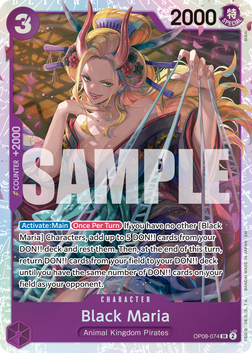 Black Maria (Reprint) OP08-074 - Premium Booster Vol 2 PRB02 kart görseli