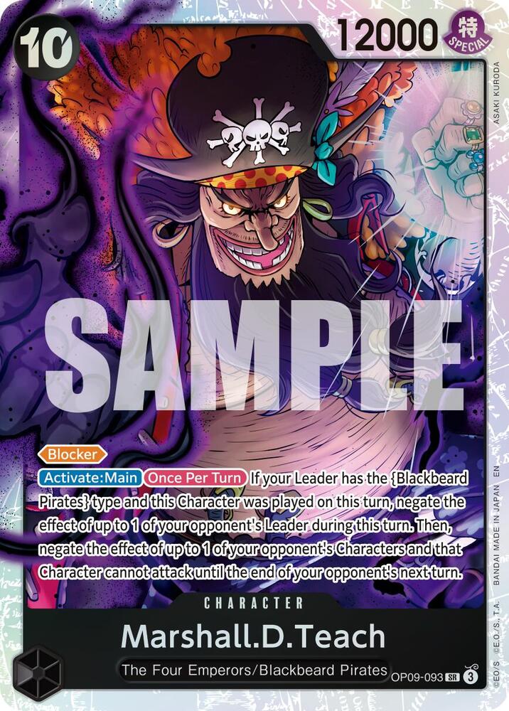 Marshall.D.Teach - OP09-093 (Reprint) OP09-093 - Premium Booster Vol 2 PRB02 kart görseli