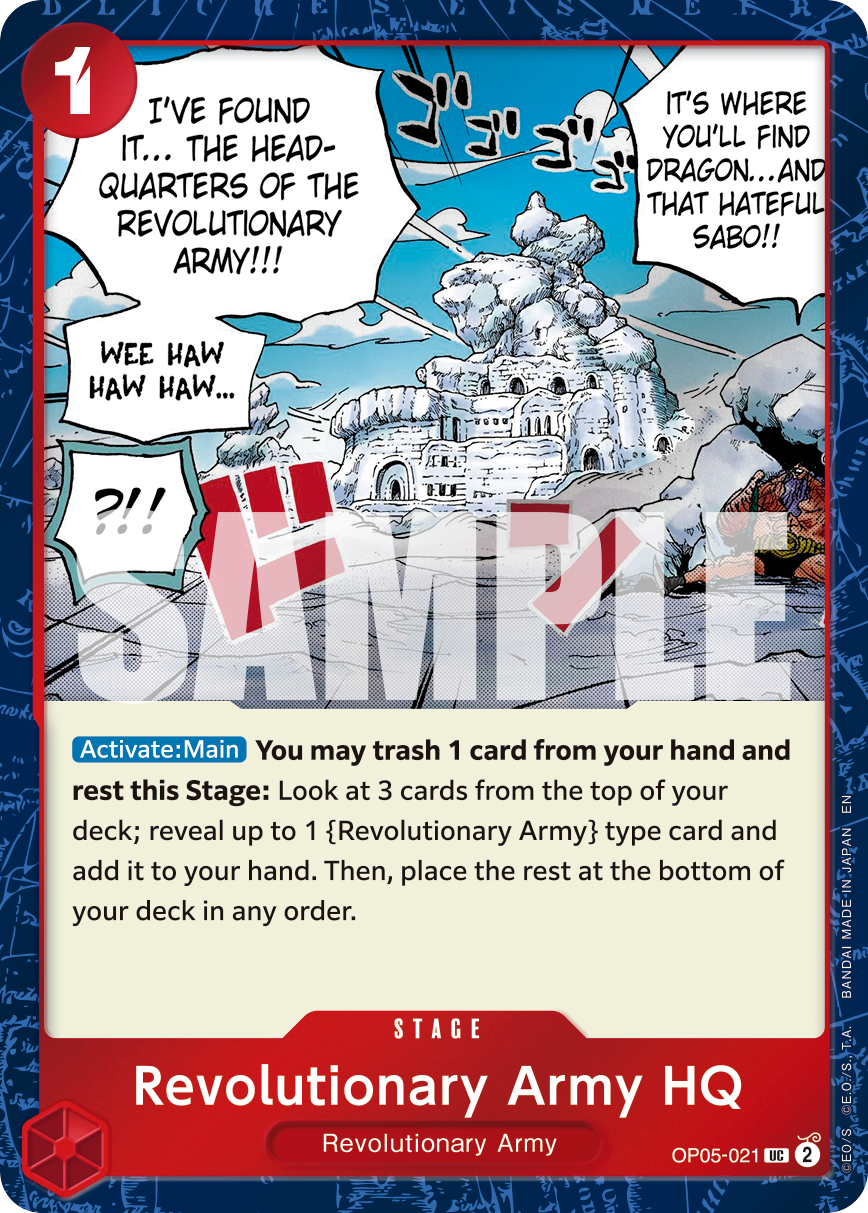 Revolutionary Army HQ (Pirate Foil) OP05-021 - Premium Booster Vol 2 PRB02 kart görseli