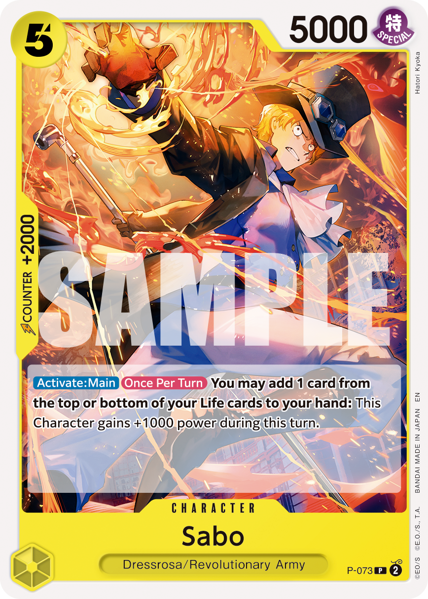 Sabo - P-073 (Pirate Foil) P-073 - Premium Booster Vol 2 PRB02 kart görseli