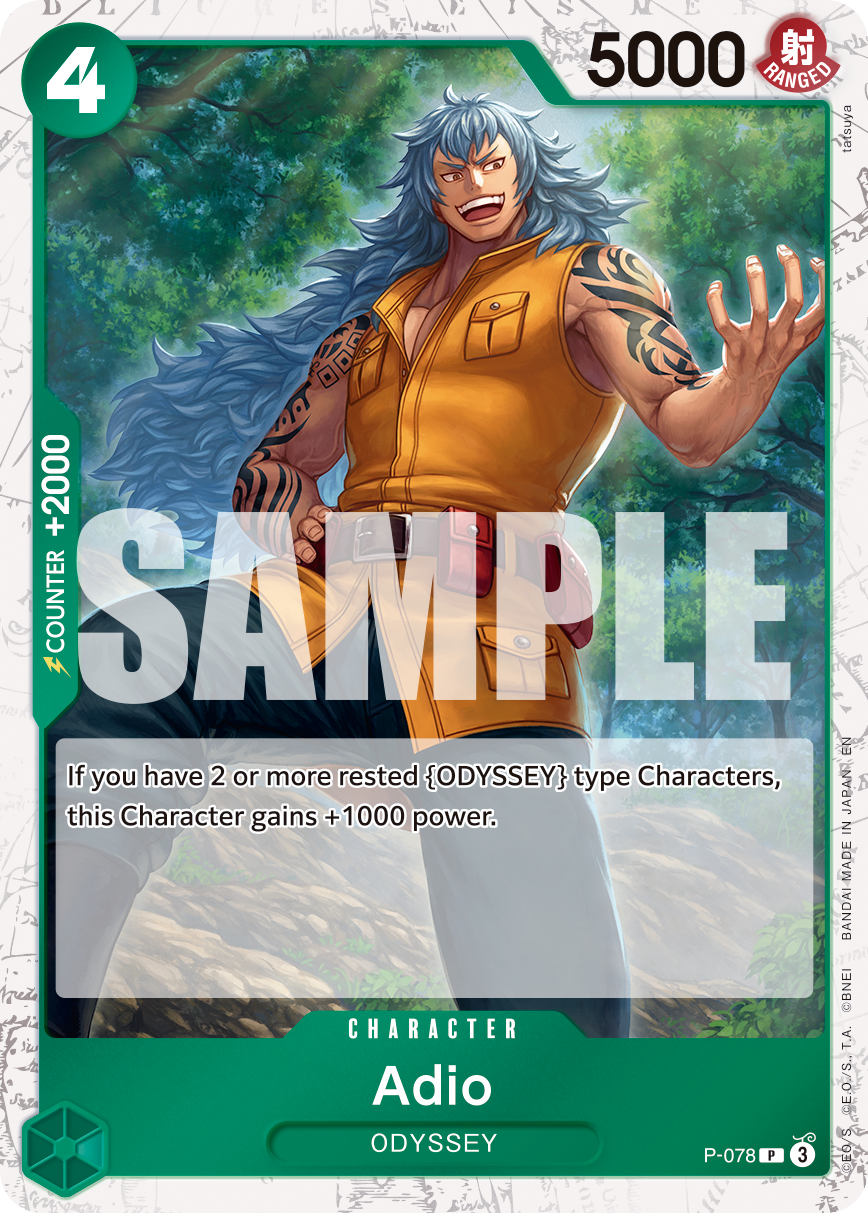 Adio (Pirate Foil) P-078 - Premium Booster Vol 2 PRB02 kart görseli