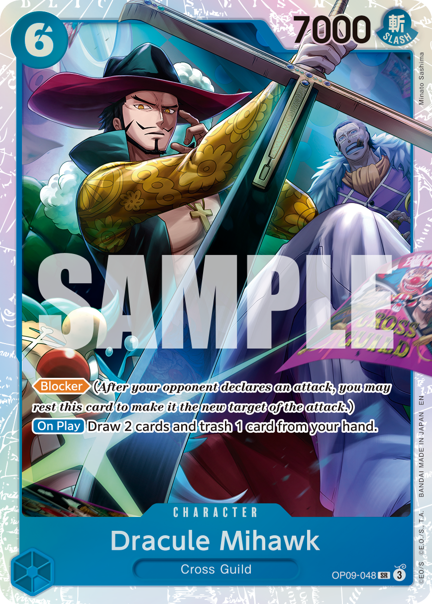 Dracule Mihawk - OP09-048 (Reprint) OP09-048 - Premium Booster Vol 2 PRB02 kart görseli