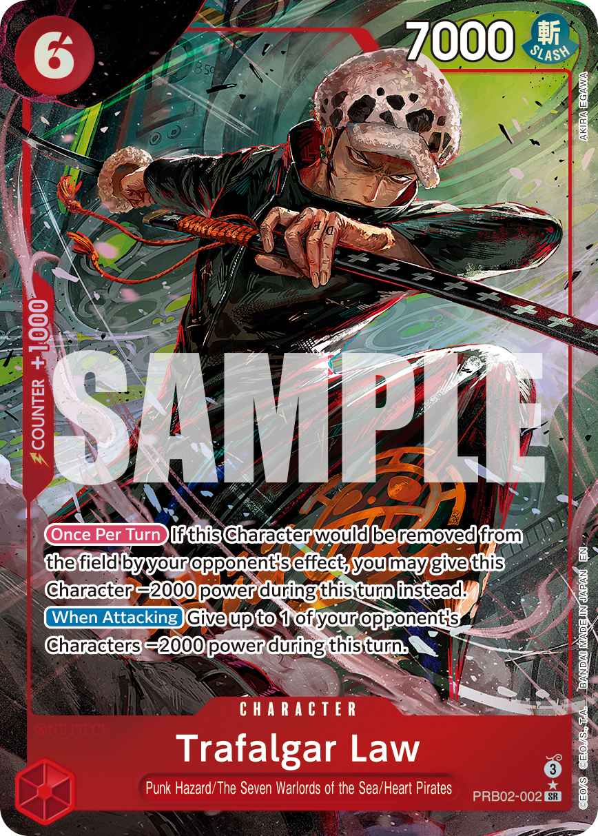Trafalgar Law - PRB02-002 (Alternate Art) PRB02-002 - Premium Booster Vol 2 PRB02 kart görseli
