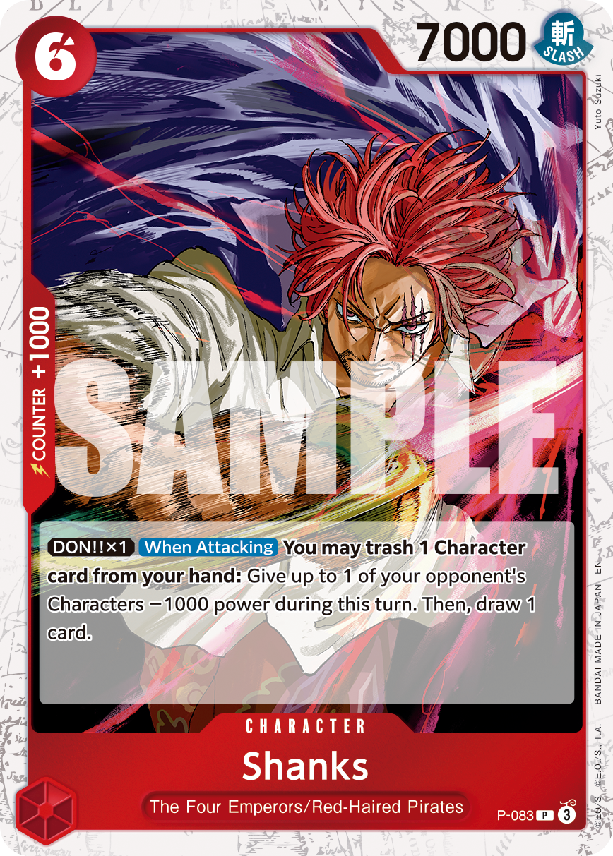 Shanks - P-083 (Pirate Foil) P-083 - Premium Booster Vol 2 PRB02 kart görseli