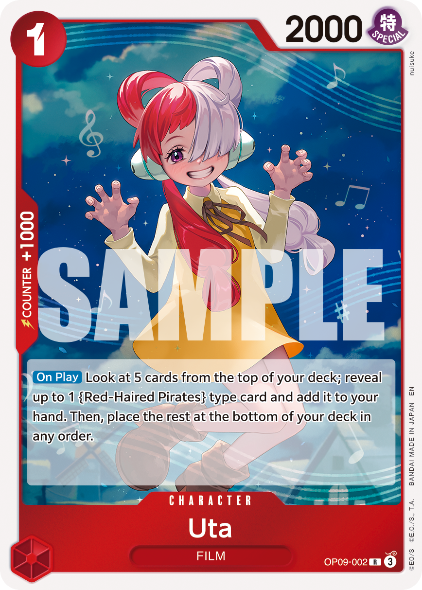 Uta (Reprint) OP09-002 - Premium Booster Vol 2 PRB02 kart görseli