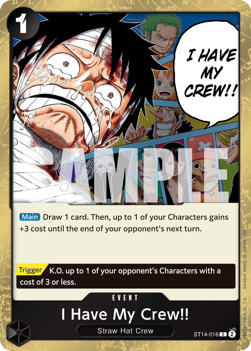 I Have My Crew!! (Pirate Foil) ST14-016 - Premium Booster Vol 2 PRB02 kart görseli