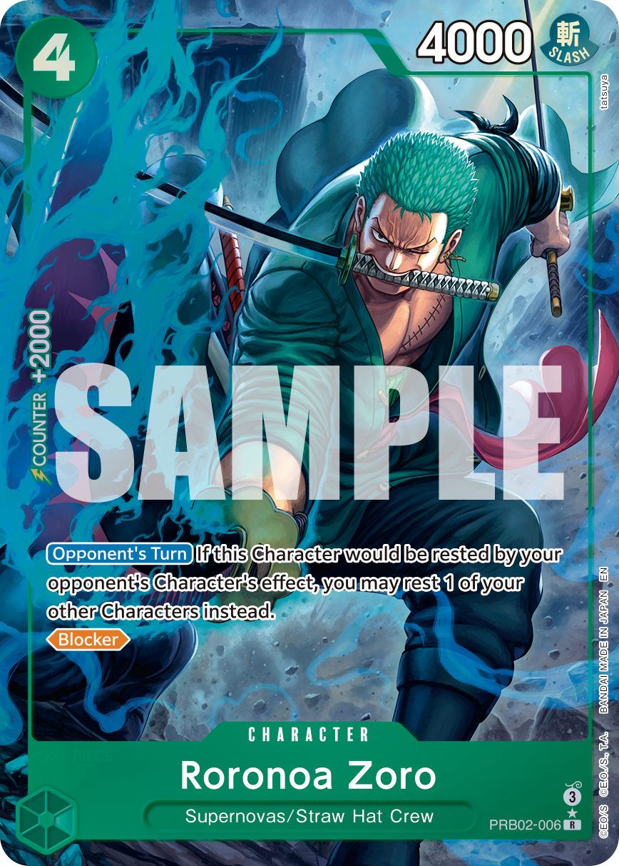 Roronoa Zoro - PRB02-006 (Alternate Art) PRB02-006 - Premium Booster Vol 2 PRB02 kart görseli