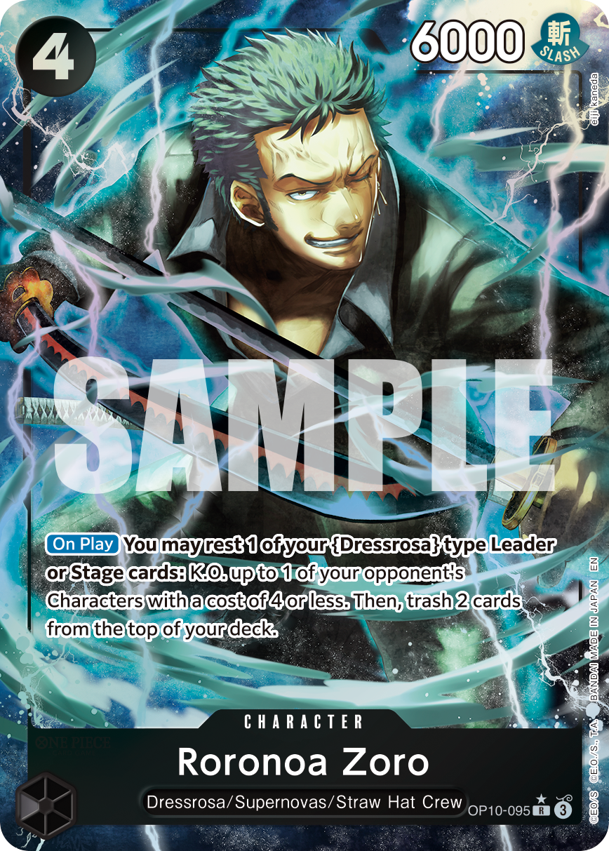Roronoa Zoro - OP10-095 (Alternate Art) OP10-095 - Premium Booster Vol 2 PRB02 kart görseli