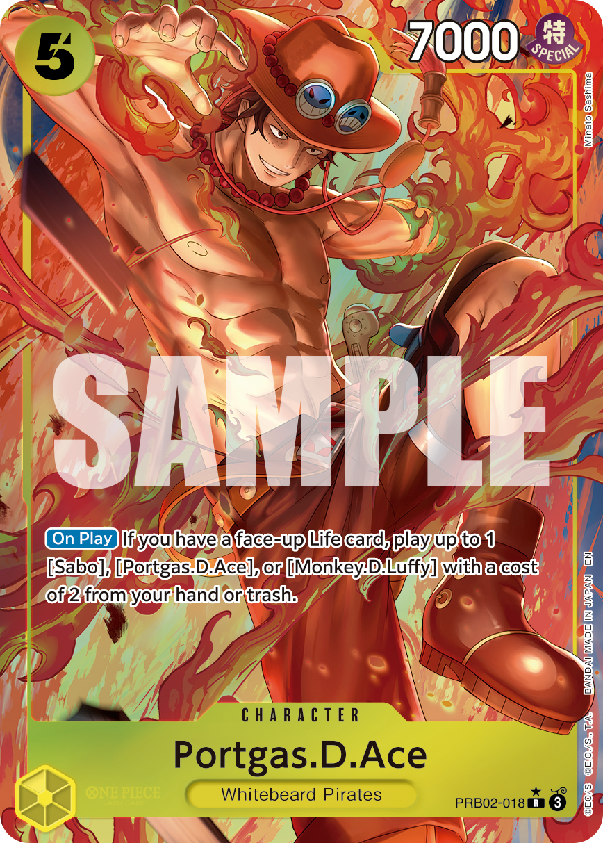 Portgas.D.Ace - PRB02-018 (Alternate Art) PRB02-018 - Premium Booster Vol 2 PRB02 kart görseli