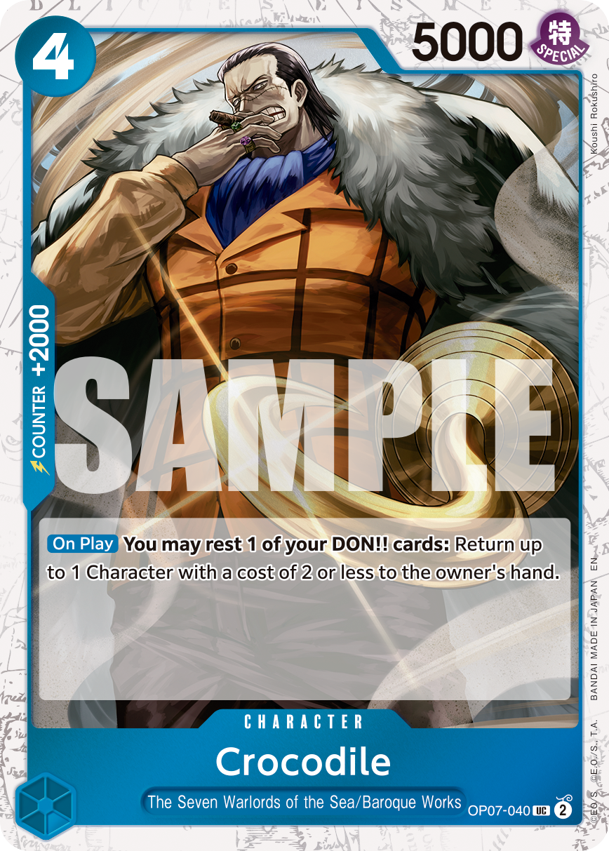 Crocodile - OP07-040 (Alternate Art) OP07-040 - Premium Booster Vol 2 PRB02 kart görseli