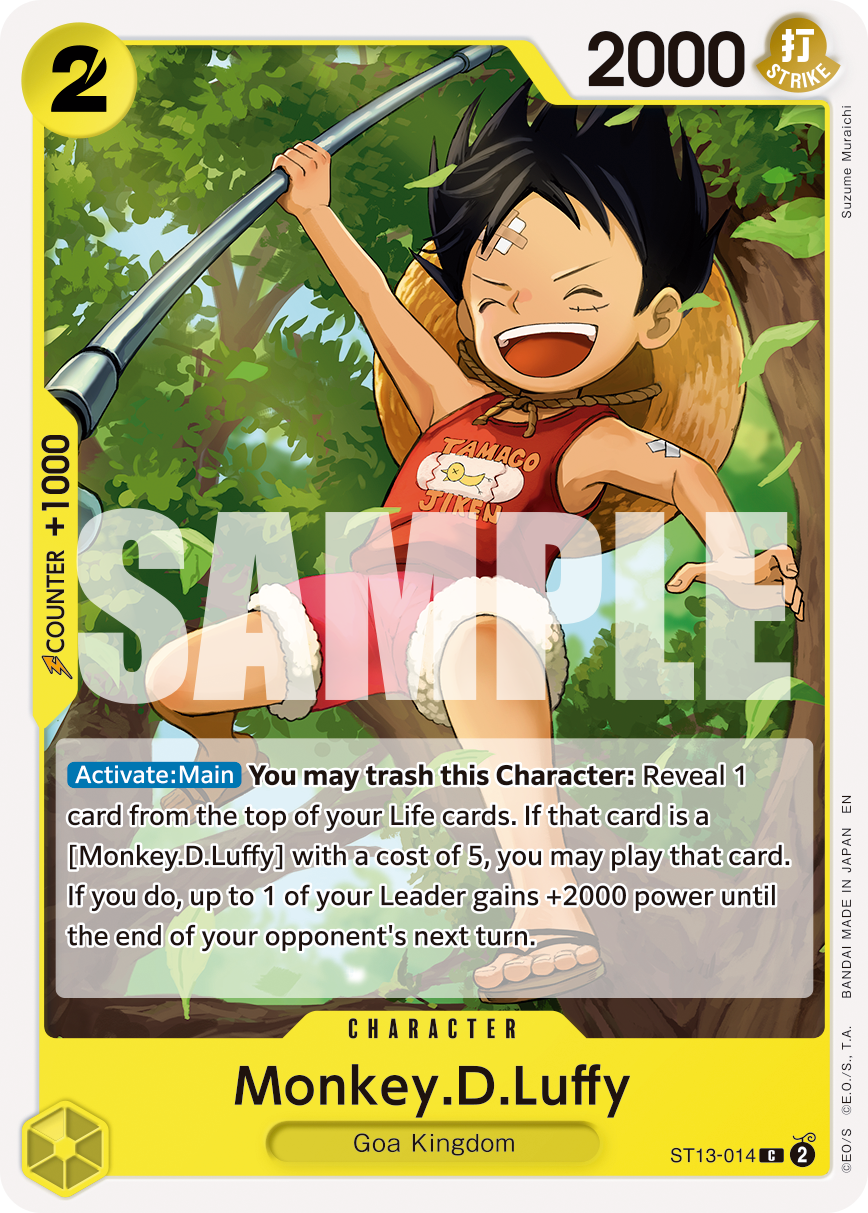 Monkey.D.Luffy - ST13-014 (Reprint) ST13-014 - Premium Booster Vol 2 PRB02 kart görseli
