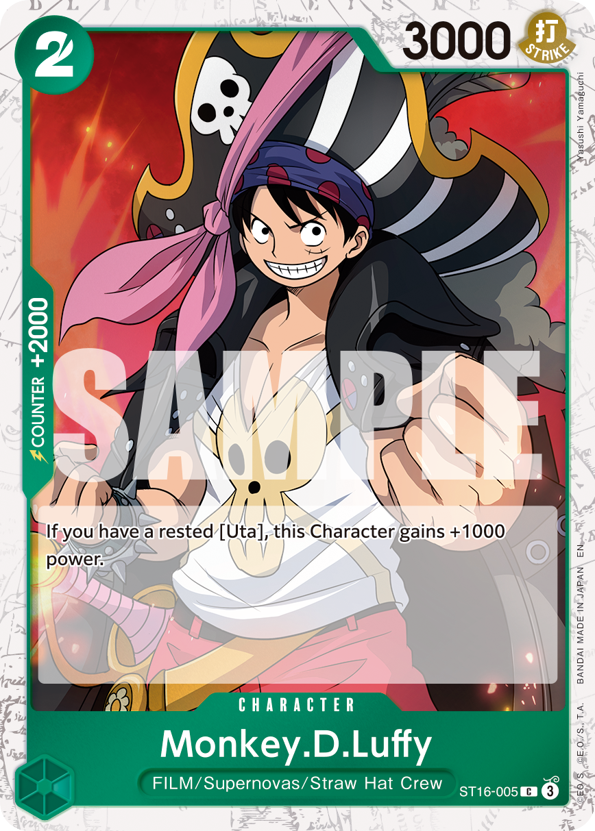Monkey.D.Luffy - ST16-005 (Pirate Foil) ST16-005 - Premium Booster Vol 2 PRB02 kart görseli