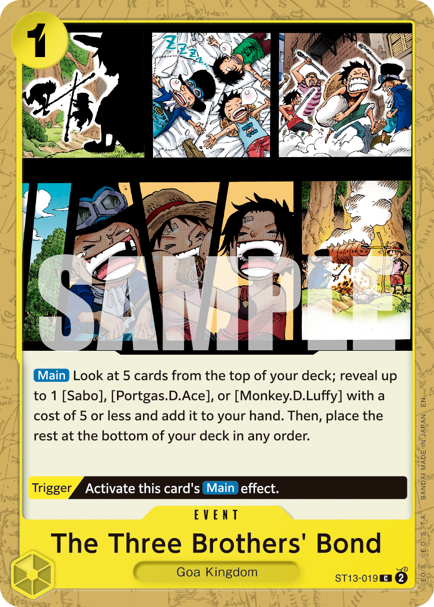 The Three Brothers' Bond (Reprint) ST13-019 - Premium Booster Vol 2 PRB02 kart görseli