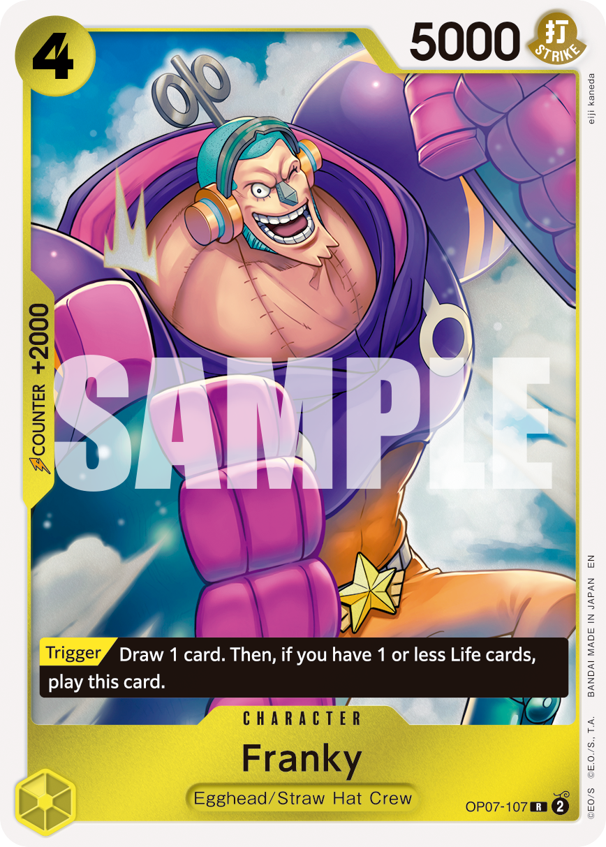 Franky - OP07-107 (Reprint) OP07-107 - Premium Booster Vol 2 PRB02 kart görseli