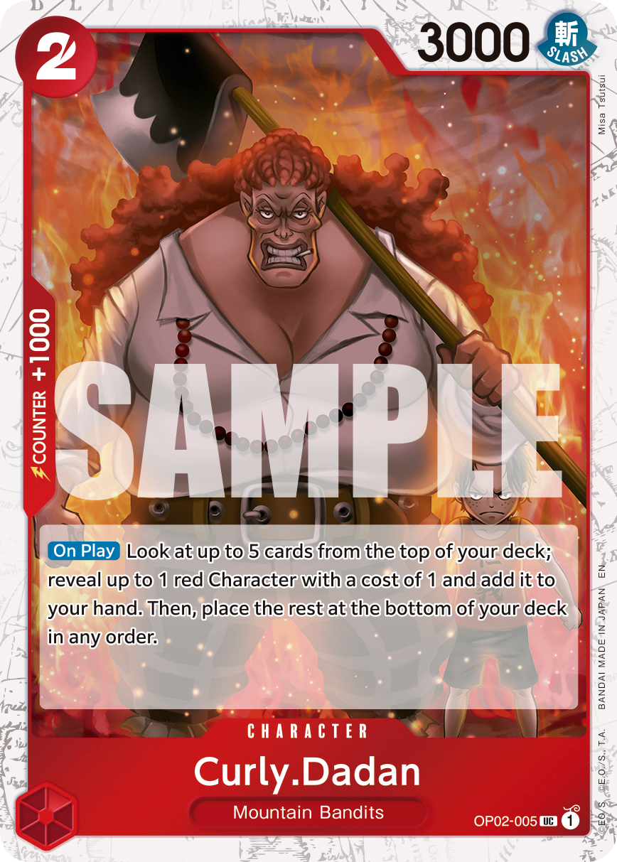 Curly.Dadan (Pirate Foil) OP02-005 - Premium Booster Vol 2 PRB02 kart görseli
