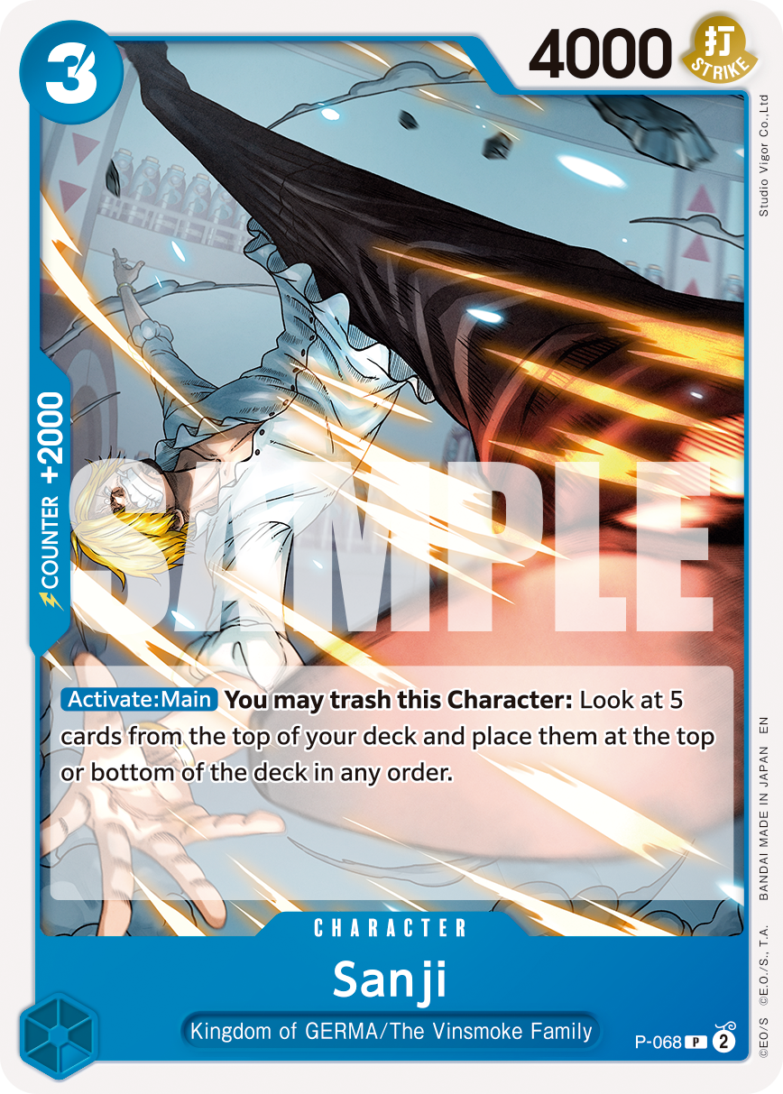 Sanji - P-068 (Reprint) P-068 - Premium Booster Vol 2 PRB02 kart görseli
