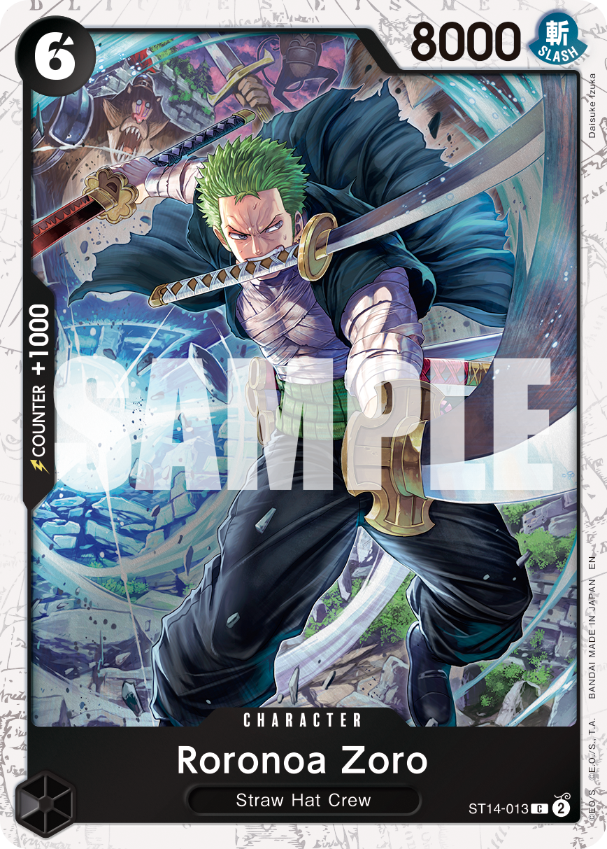 Roronoa Zoro - ST14-013 (Pirate Foil) ST14-013 - Premium Booster Vol 2 PRB02 kart görseli