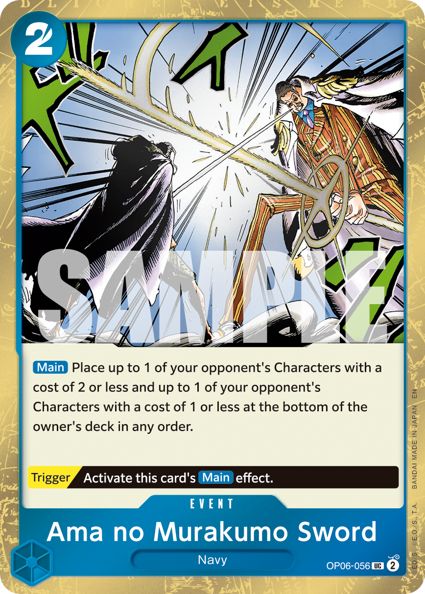 Ama no Murakumo Sword (Pirate Foil) OP06-056 - Premium Booster Vol 2 PRB02 kart görseli