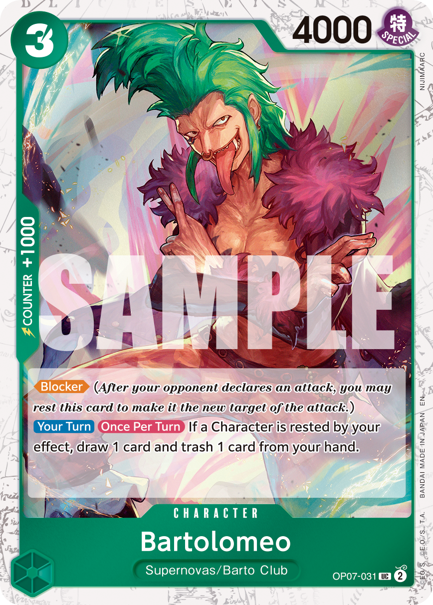 Bartolomeo (Pirate Foil) OP07-031 - Premium Booster Vol 2 PRB02 kart görseli