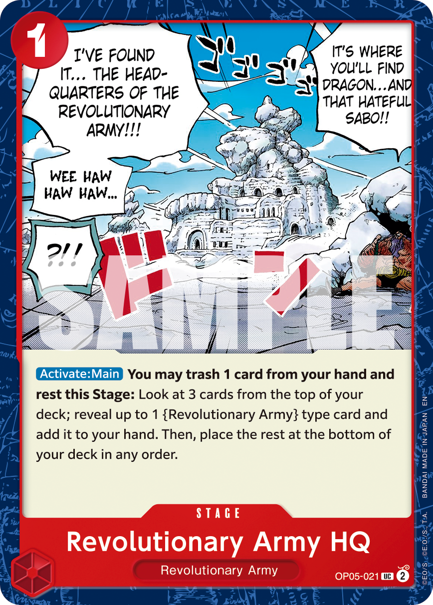 Revolutionary Army HQ (Reprint) OP05-021 - Premium Booster Vol 2 PRB02 kart görseli