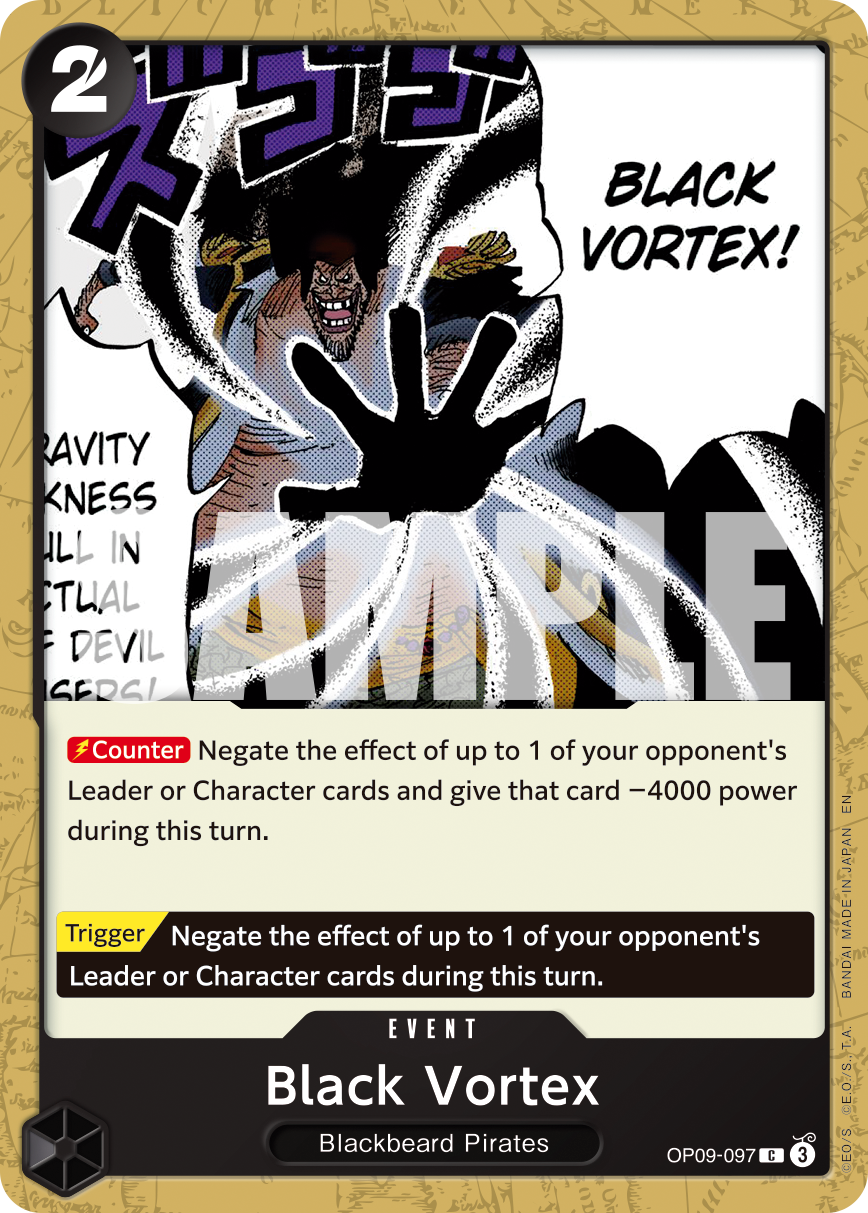 Black Vortex (Reprint) OP09-097 - Premium Booster Vol 2 PRB02 kart görseli