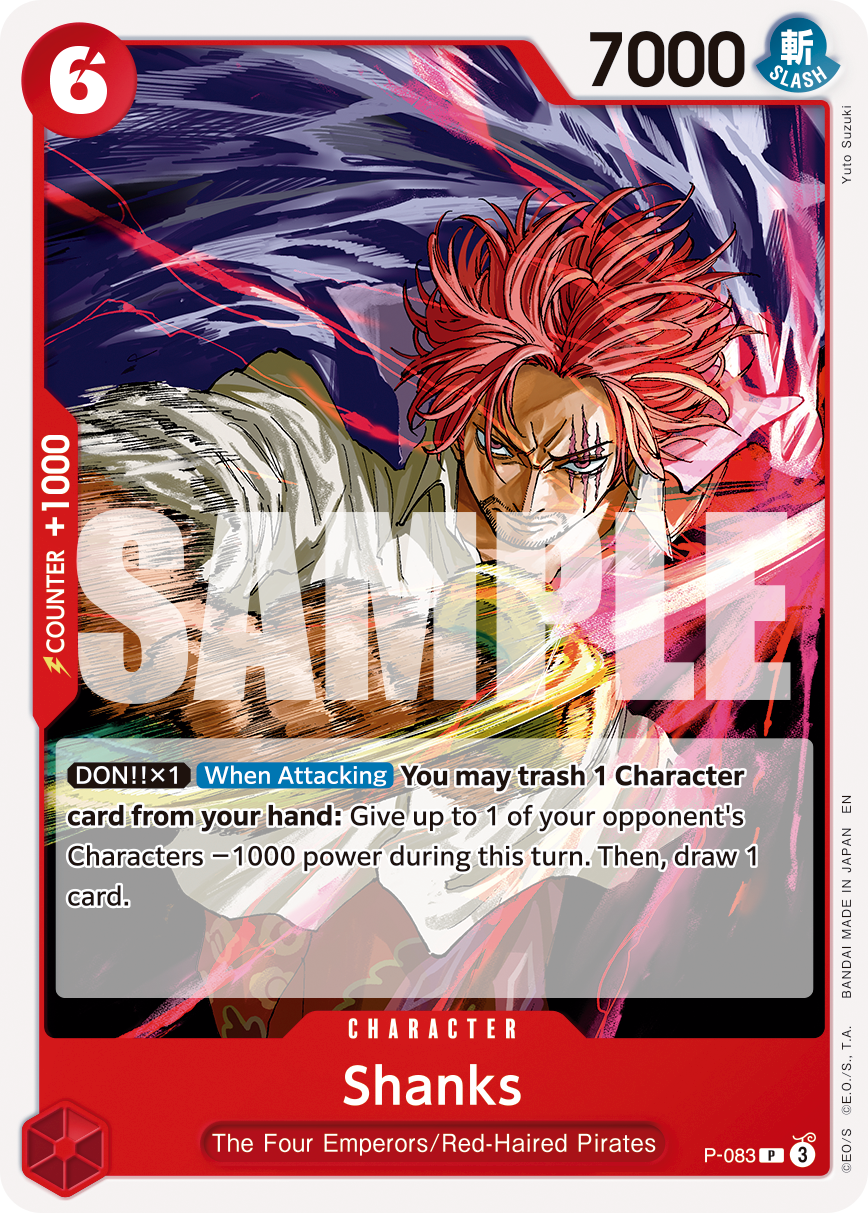 Shanks - P-083 (Reprint) P-083 - Premium Booster Vol 2 PRB02 kart görseli