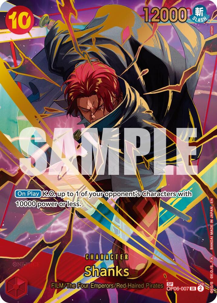Shanks (SP) OP06-007 - Premium Booster Vol 2 PRB02 kart görseli