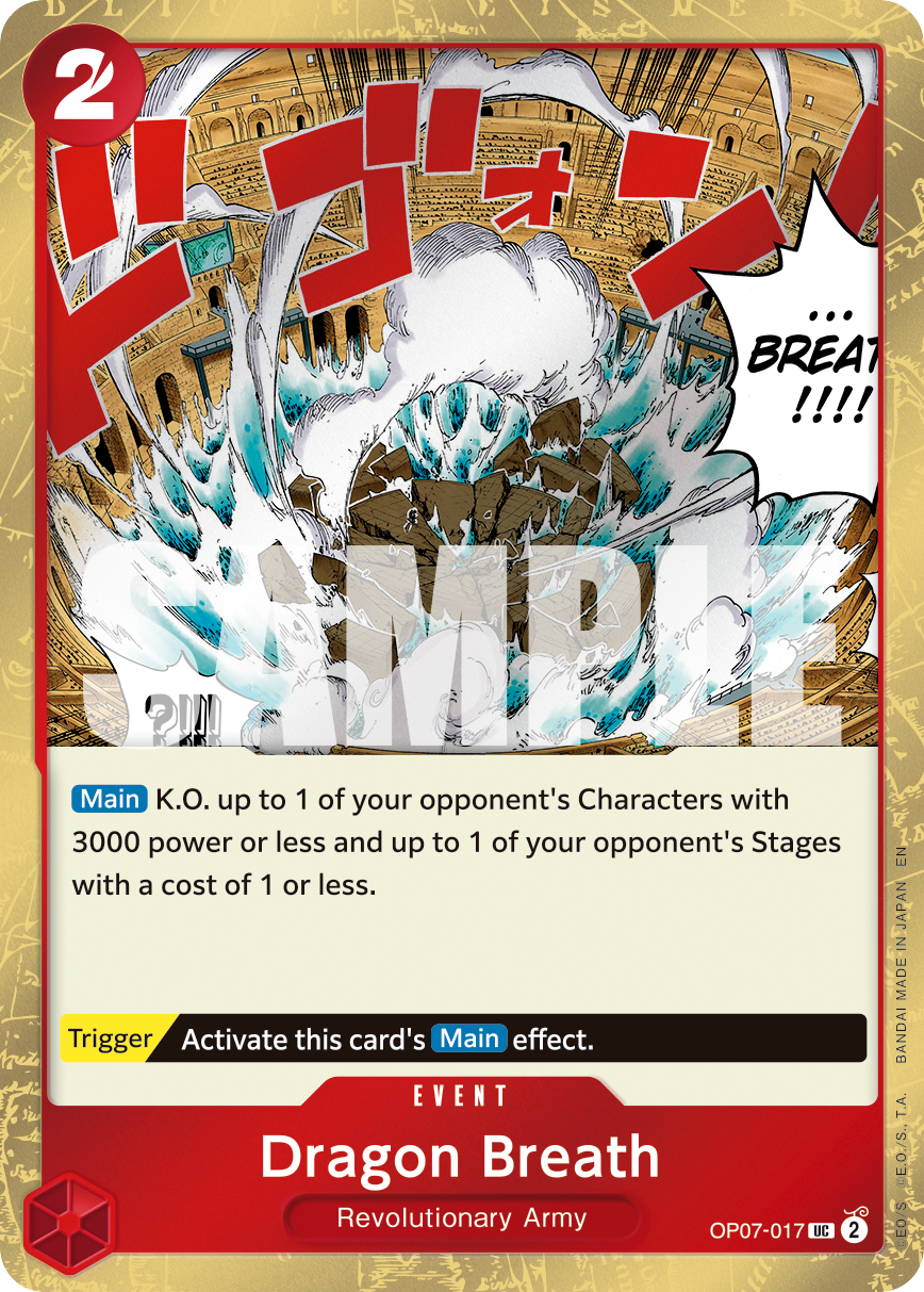 Dragon Breath (Pirate Foil) OP07-017 - Premium Booster Vol 2 PRB02 kart görseli