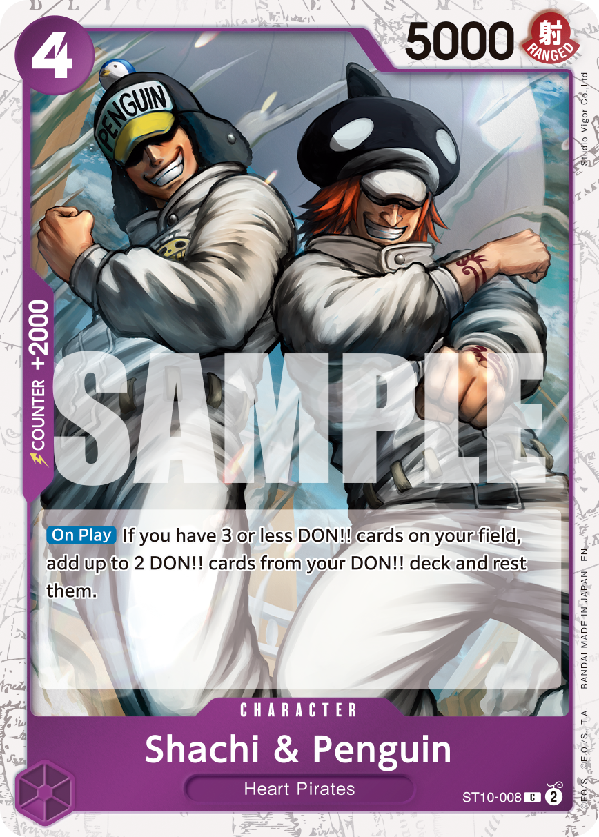 Shachi & Penguin (Pirate Foil) ST10-008 - Premium Booster Vol 2 PRB02 kart görseli