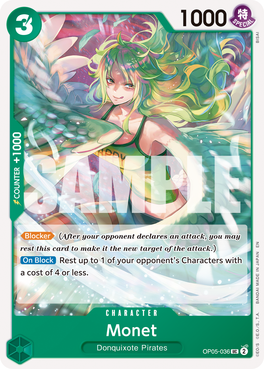 Monet (Reprint) OP05-036 - Premium Booster Vol 2 PRB02 kart görseli