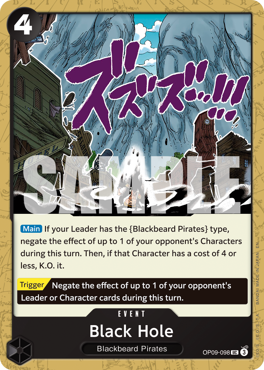Black Hole (Reprint) OP09-098 - Premium Booster Vol 2 PRB02 kart görseli
