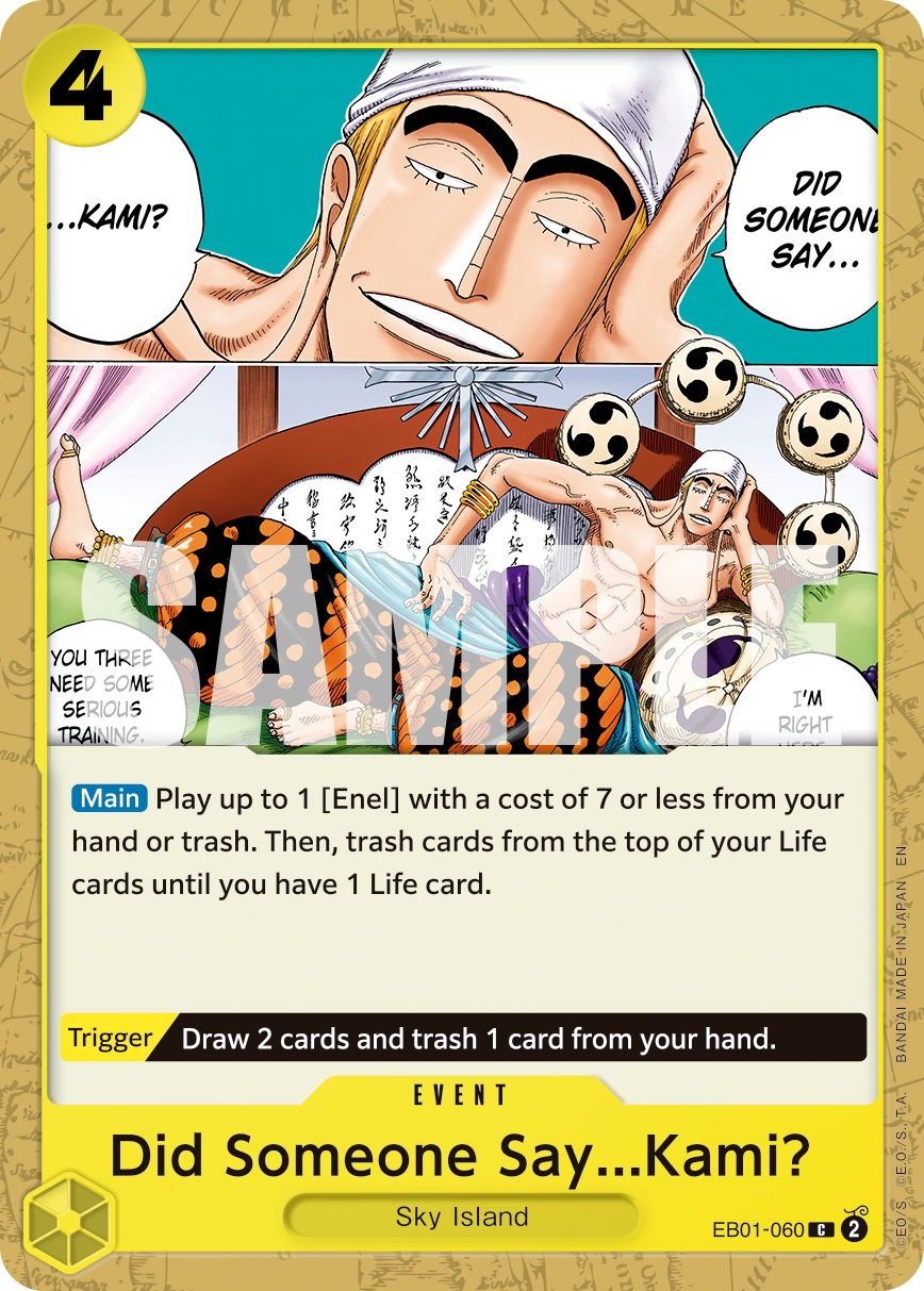Did Someone Say...Kami? (Reprint) EB01-060 - Premium Booster Vol 2 PRB02 kart görseli