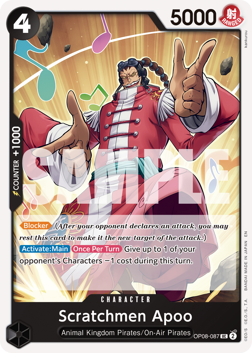 Scratchmen Apoo - OP08-087 (Reprint) OP08-087 - Premium Booster Vol 2 PRB02 kart görseli